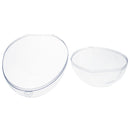 Set of 3 Clear Plastic Egg Ornaments 5.9 Inches (150 mm)