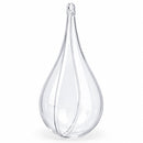 Set of 3 Clear Plastic Waterdrop Ornaments 4.3 Inches (109 mm)