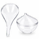 Set of 3 Clear Plastic Waterdrop Ornaments 4.3 Inches (109 mm)