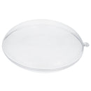 Set of 3 Clear Plastic Disc Ornaments 4.5 Inches (110 mm)