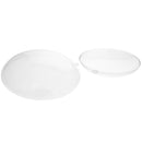 Set of 3 Clear Plastic Disc Ornaments 4.5 Inches (110 mm)