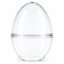 Set of 3 Clear Plastic Standing Egg Ornaments 3.58 Inches (91 mm)