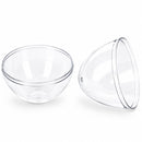 Set of 3 Clear Plastic Standing Egg Ornaments 3.58 Inches (91 mm)