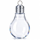 Clear Plastic Bulb Ornaments 5.25 Inches