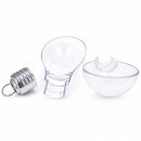 Clear Plastic Bulb Ornaments 5.25 Inches