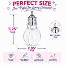 Clear Plastic Bulb Ornaments 5.25 Inches