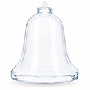 Set of 3 Clear Plastic Bell Ornaments 3.7 Inches (94 mm)