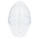 Set of 3 Clear Plastic Standing Egg Ornaments 3.05 Inches (78 mm)
