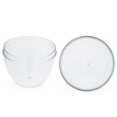 Set of 3 Clear Plastic Standing Egg Ornaments 3.05 Inches (78 mm)