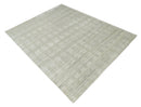 Shaded Beige, Camel and Brown Scandinavian 8x10 Hand Made Blended Wool Flatwoven Area Rug | KE34