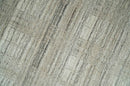 Shaded Beige, Camel and Brown Scandinavian 8x10 Hand Made Blended Wool Flatwoven Area Rug | KE34