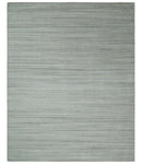 Shaded Beige and Camel 8x10 Hand Made Blended Wool Flatwoven Area Rug