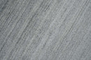 Modern Shaded Silver Gray 5x7 Blended Bamboo Silk Flatwoven Area Rug