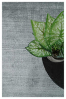 Modern Shaded Silver 5x7 Blended Wool Hand Woven Area Rug
