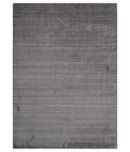 Shaded Solid Lavender purple 5x7 Blended bamboo Silk Hand Woven Area Rug