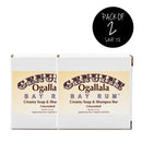All In One Soap and Shampoo Bar | 4.5 oz | Pack of 2 | Multiple Scents | Ogallala Bay Rum