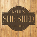 She Shed Sign w Name