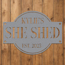 She Shed Sign w Name