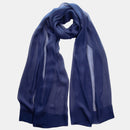 Carmen - Silk Scarf Shawl - Marine Navy