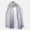 Sophia - Silk Scarf Shawl - Silver Pearl