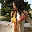 Dafne - Silk Scarf Shawl - Sunrise