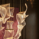 Sheets Chandelier (Rectangle Ceiling Mount)