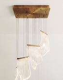 Sheets Chandelier (Rectangle Ceiling Mount)