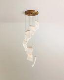 Sheets Chandelier (Round Ceiling Mount)