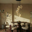 Sheets Chandelier (Round Ceiling Mount)