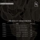 Sheets Chandelier (Round Ceiling Mount)