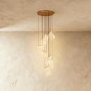 Sheets Chandelier (Round Ceiling Mount)
