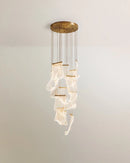 Sheets Chandelier (Round Ceiling Mount)