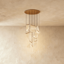 Sheets Chandelier (Round Ceiling Mount)