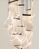 Sheets Chandelier (Round Ceiling Mount)