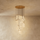 Sheets Chandelier (Round Ceiling Mount)