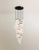 Sheets Chandelier (Round Ceiling Mount)