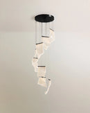 Sheets Chandelier (Round Ceiling Mount)