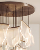 Sheets Chandelier (Round Ceiling Mount)