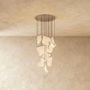 Sheets Chandelier (Round Ceiling Mount)