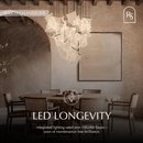 Sheets Chandelier (Round Ceiling Mount)