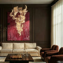 Sheets Chandelier (Round Ceiling Mount)