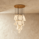 Sheets Chandelier (Round Ceiling Mount)