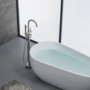 Sherwin 2-Handle Claw Foot Tub Faucet with Hand Shower in Silver