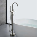 Sherwin 2-Handle Claw Foot Tub Faucet with Hand Shower in Silver