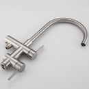 Sherwin 2-Handle Claw Foot Tub Faucet with Hand Shower in Silver