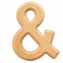 Unfinished Wooden Arial Font Letter Ampersand Symbol & (6.25 Inches)