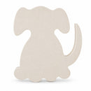 Unfinished Wooden Dog Shape Cutout DIY Craft 5.5 Inches