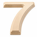Unfinished Wooden Arial Font Number 7 (Seven) 6.25 Inches