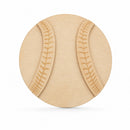 Baseball Unfinished Wooden Shape Craft Cutout DIY Unpainted 3D Plaque 6 Inches