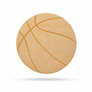 Basketball Unfinished Wooden Shape Craft Cutout DIY Unpainted 3D Plaque 6 Inches